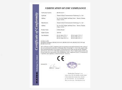 Certificat CEM AD7028