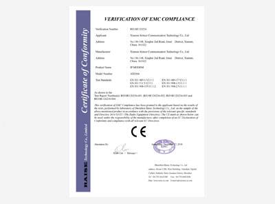 Certificat CEM AD2066